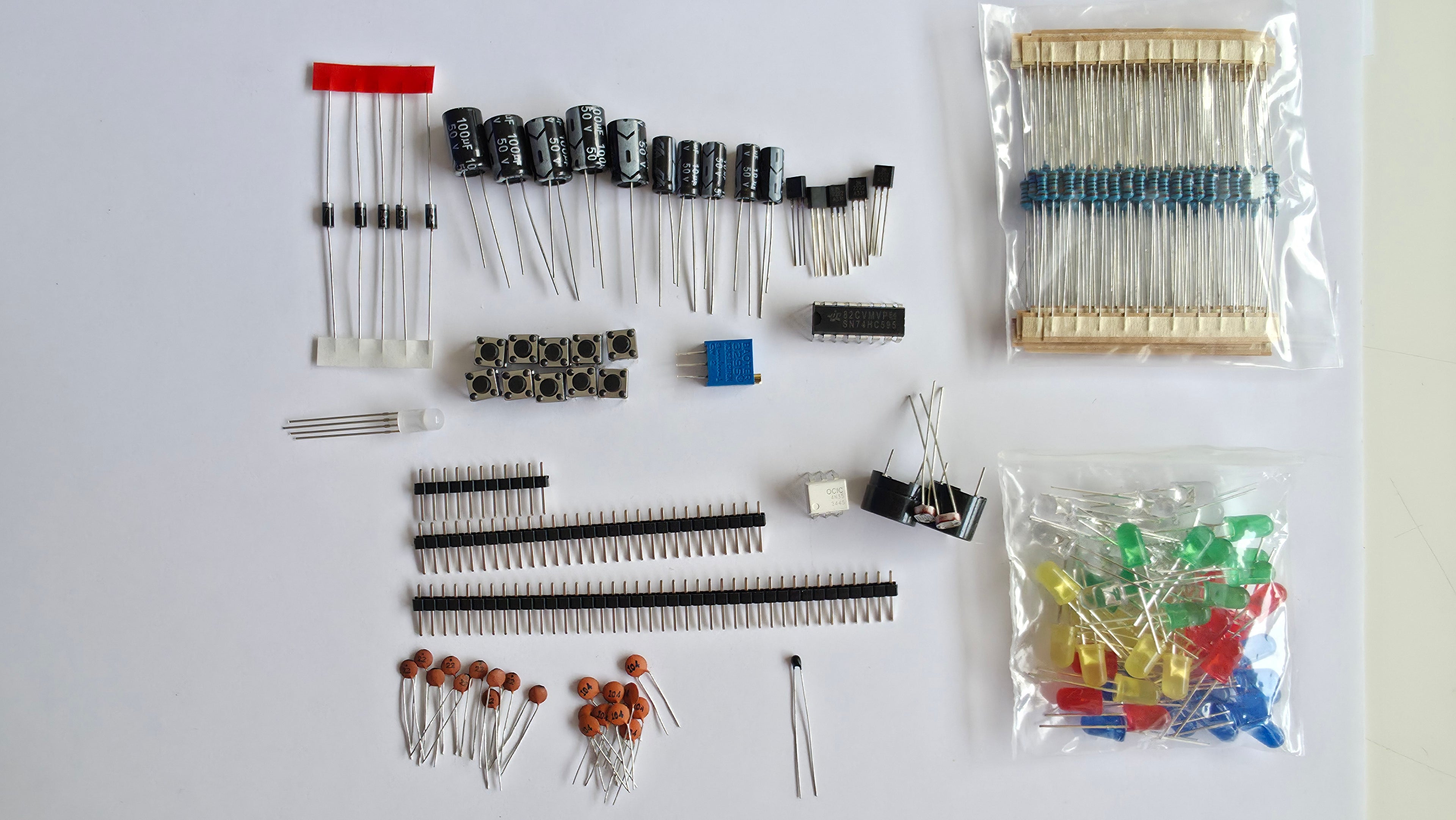 Elektronik Komponent Startsæt (Basic Starter Kit)