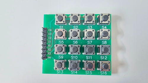 4x4 Matrix Tastatur (16 Knapper) – Den klassiske "klik-lyd" til dit projekt! ⌨️