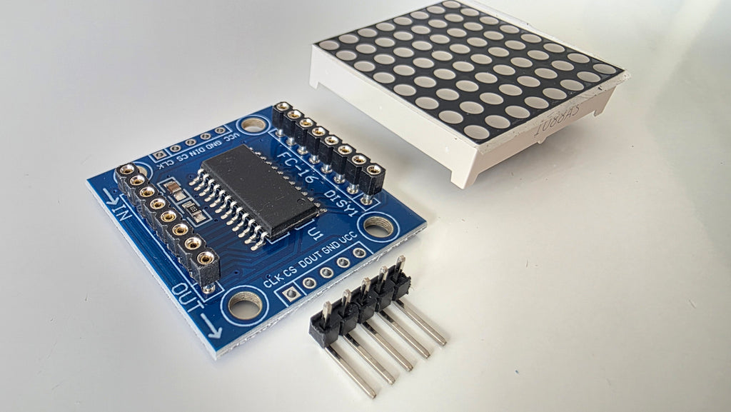MAX7219 8x8 LED Dot Matrix Modul (DIY Kit) – Skab dine egne ikoner og animationer! 👾