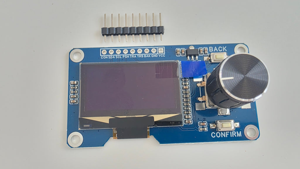 🎛️ Den ultimative menu-styring: 1.3" OLED Display med indbygget EC11 Drejeknap