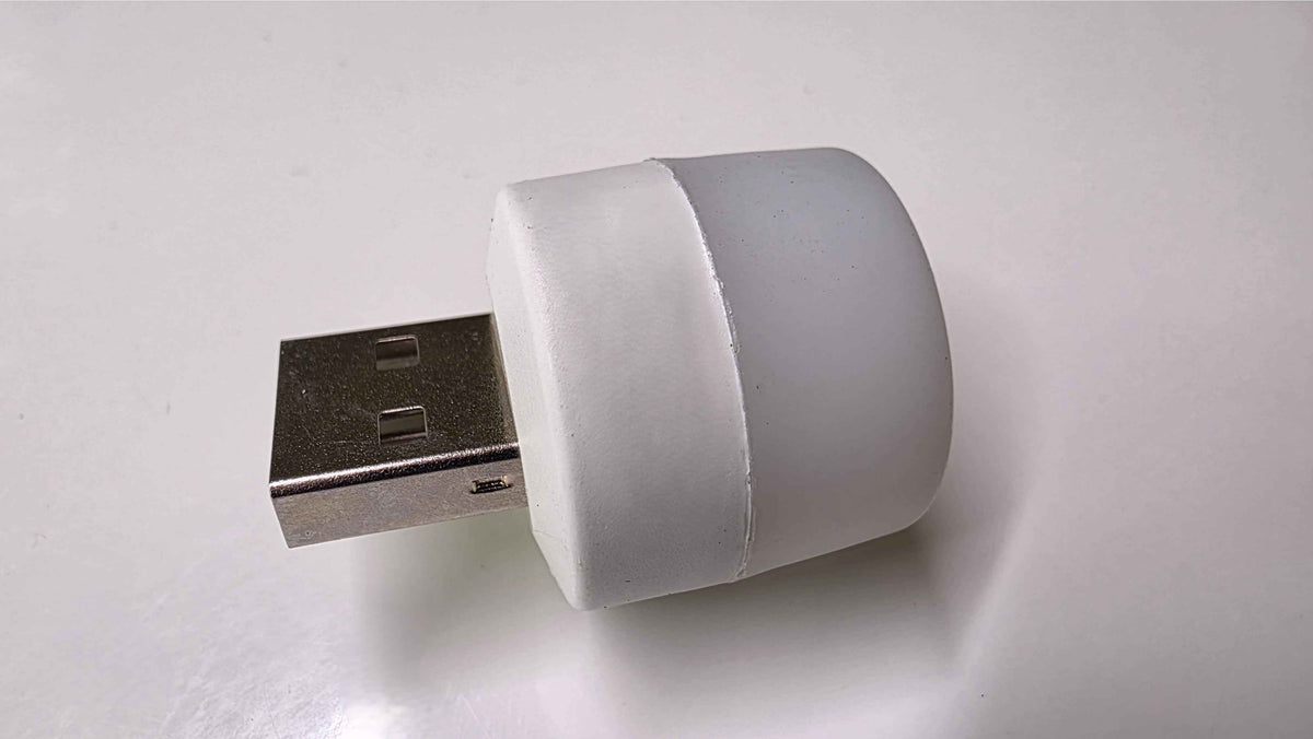 Mini USB LED Lampe – Lille, men KRAFTIG! (Hvidt lys)