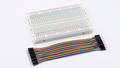 Prototyping Startsæt: Breadboard (830 huller) inkl. 65 stk. Jumper Kabler