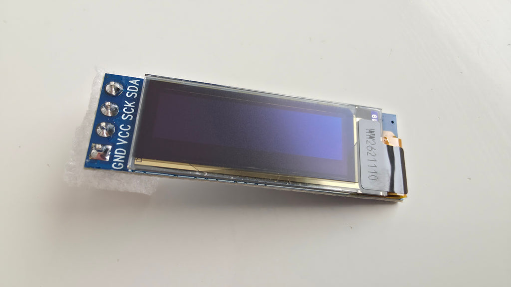 0.91" OLED Display I2C (Hvid) – Det slanke display til smalle steder! 📺📏