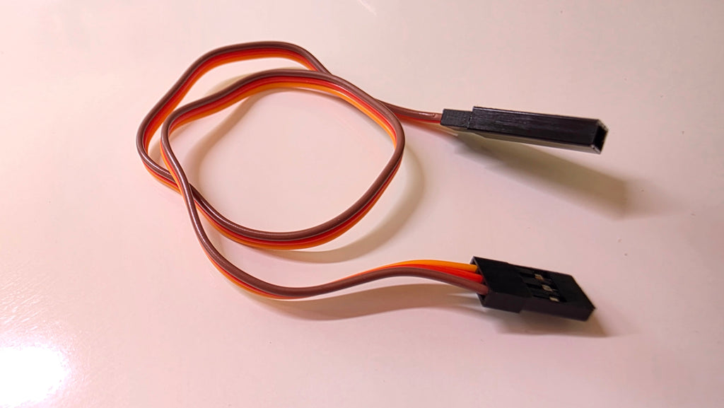 3-Pin Servo Forlængerkabel (300 mm) – Han/Hun 🔌