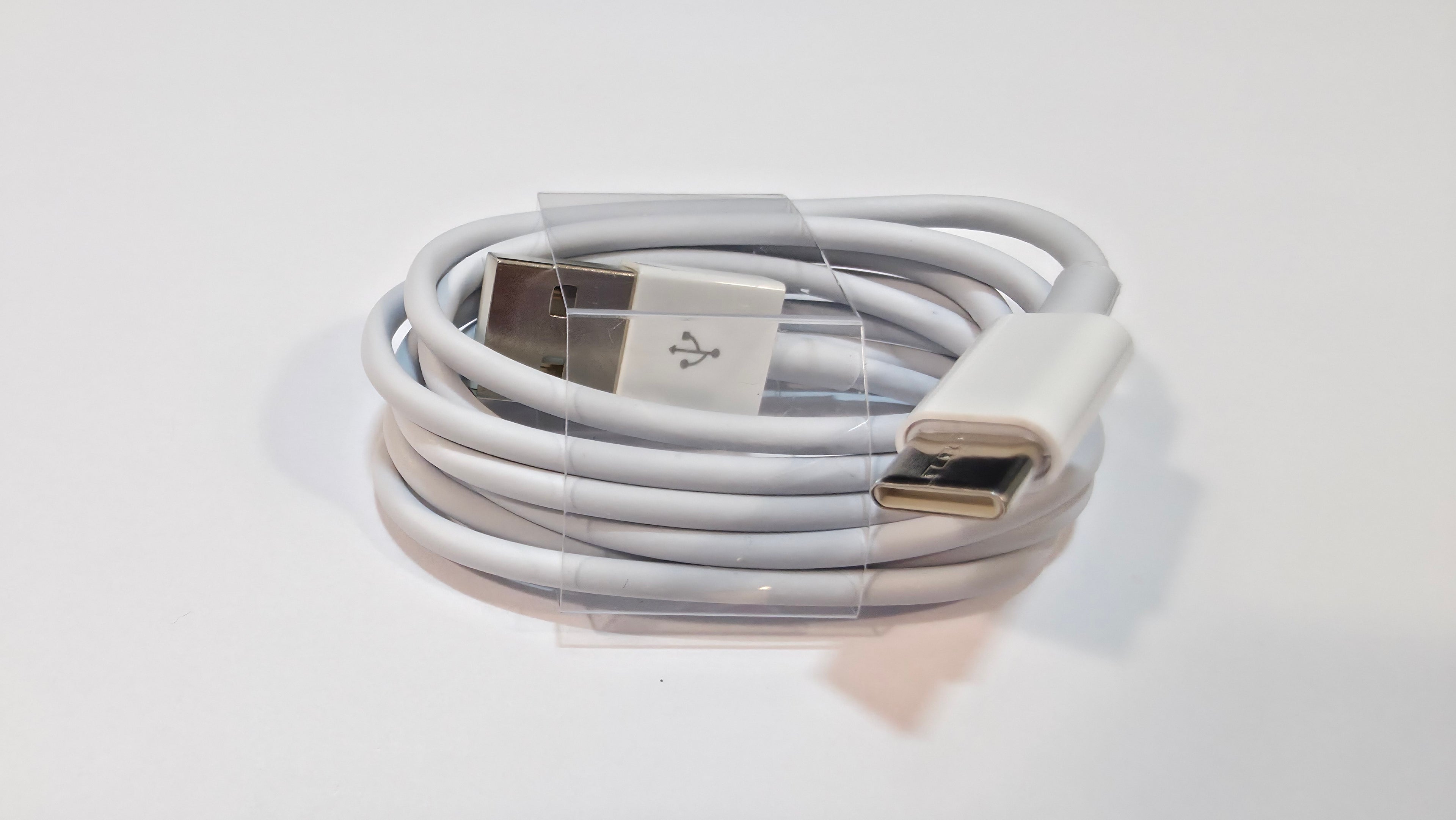 USB-A til USB-C Kabel – Hvid (1 meter)