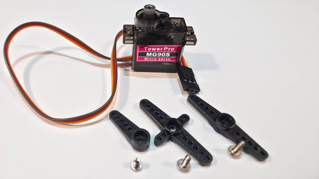 MG90S Micro Servo (Metal Gear / 180°) – Lille motor, uendelige kræfter! ⚙️